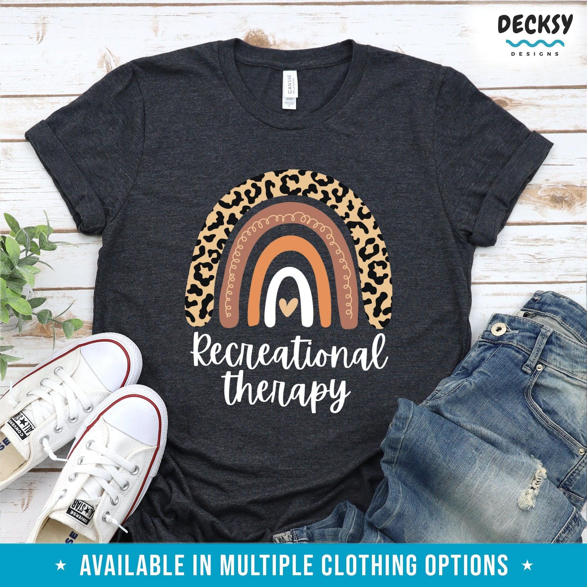 Recreational Therapy Shirt, Recreation Therapist Gift-Clothing:Gender-Neutral Adult Clothing:Tops & Tees:T-shirts:Graphic Tees-DecksyDesigns