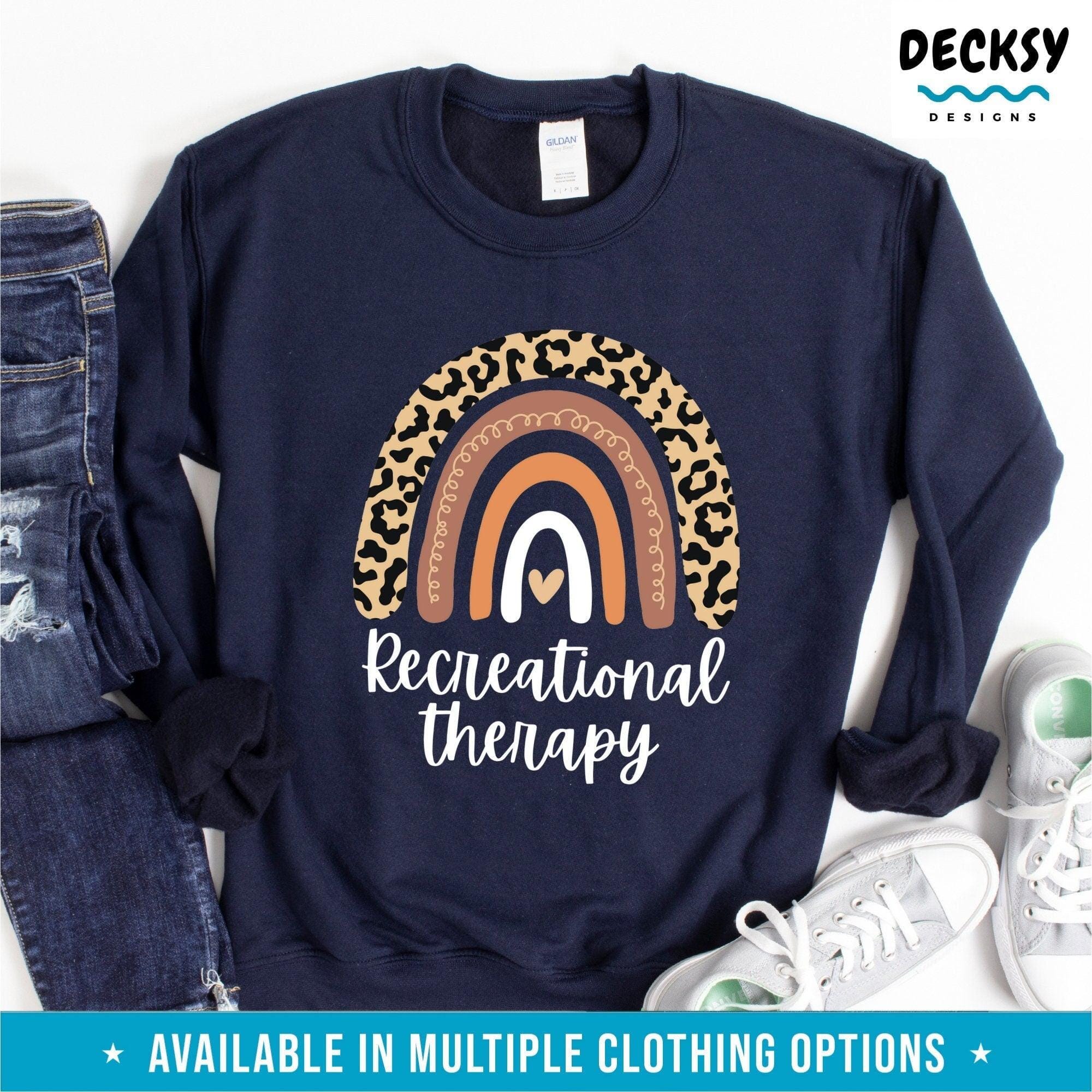 Recreational Therapy Shirt, Recreation Therapist Gift-Clothing:Gender-Neutral Adult Clothing:Tops & Tees:T-shirts:Graphic Tees-DecksyDesigns