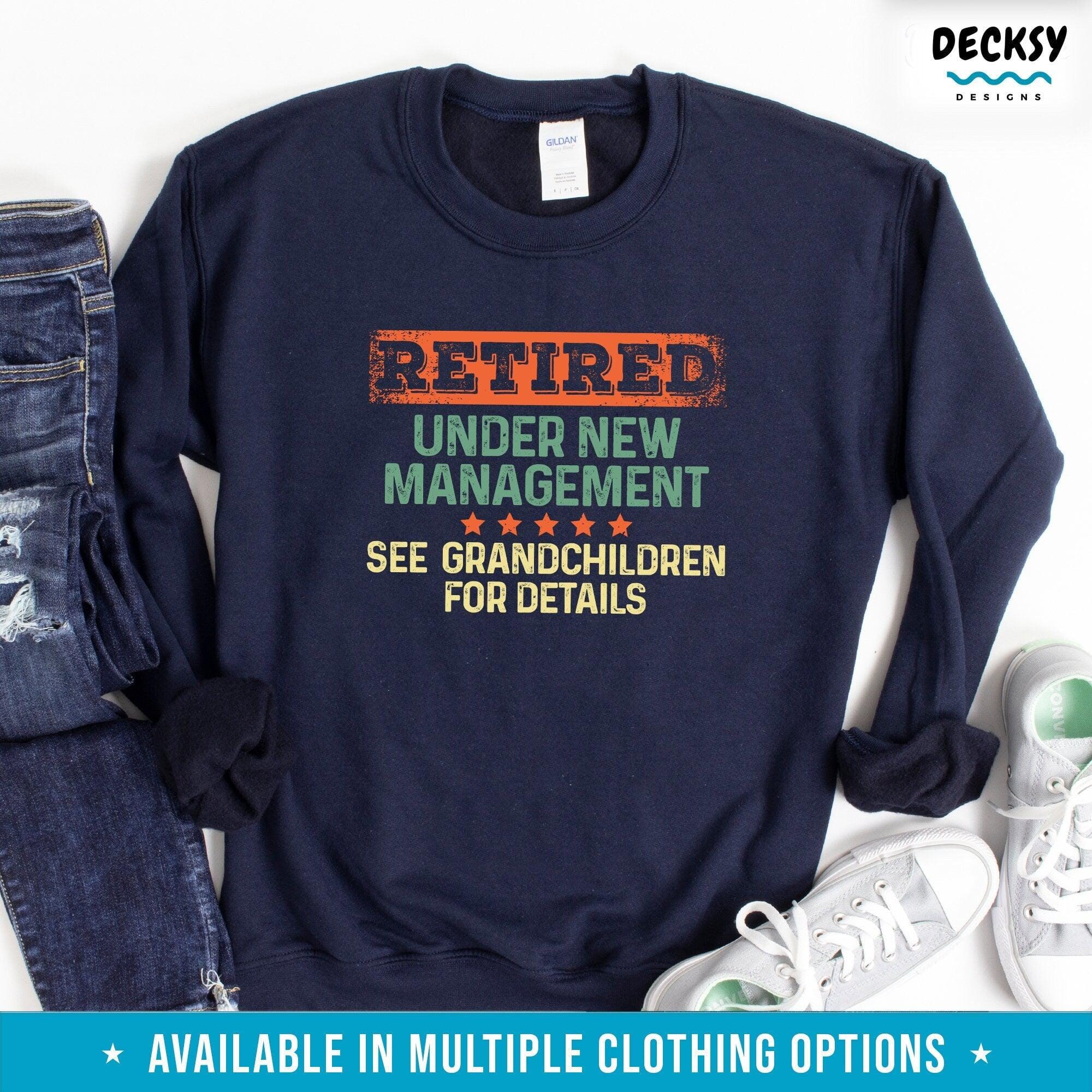 Retirement Shirt, Funny Grandparents Gift-Clothing:Gender-Neutral Adult Clothing:Tops & Tees:T-shirts:Graphic Tees-DecksyDesigns