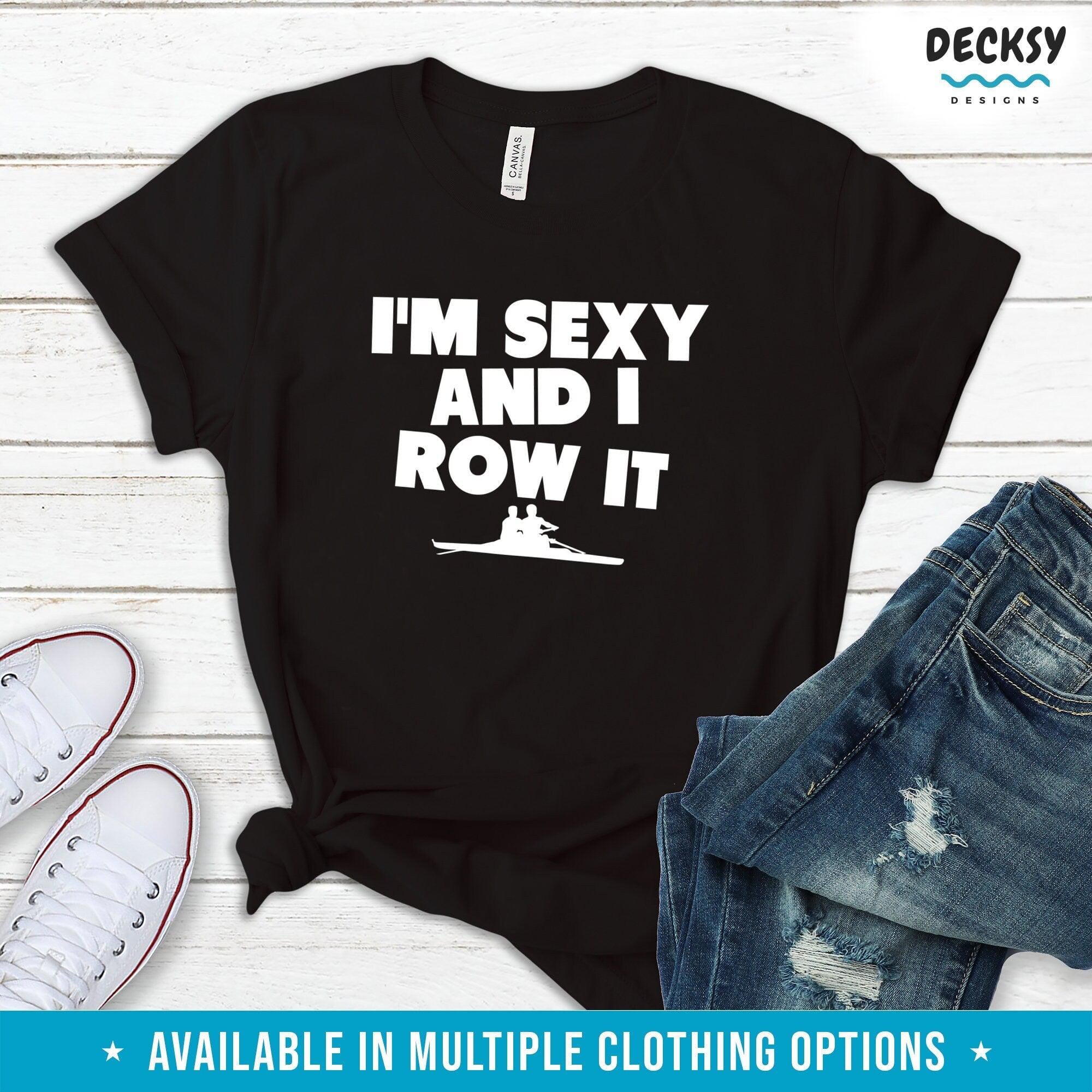 Rowing T Shirt, Funny Rower Gift-Clothing:Gender-Neutral Adult Clothing:Tops & Tees:T-shirts:Graphic Tees-DecksyDesigns