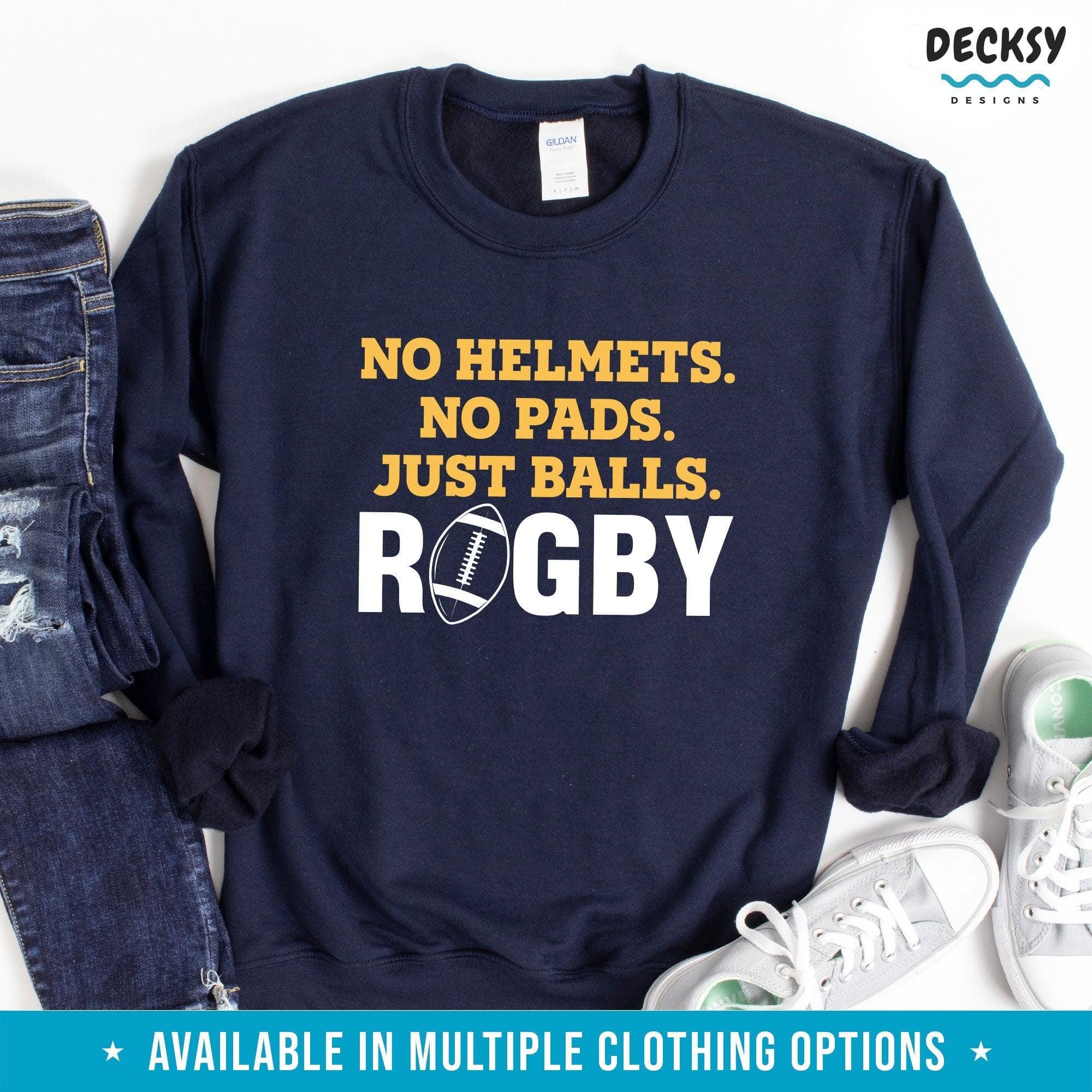 Rugby Shirt, Rugby Player Gift,-Clothing:Gender-Neutral Adult Clothing:Tops & Tees:T-shirts:Graphic Tees-DecksyDesigns