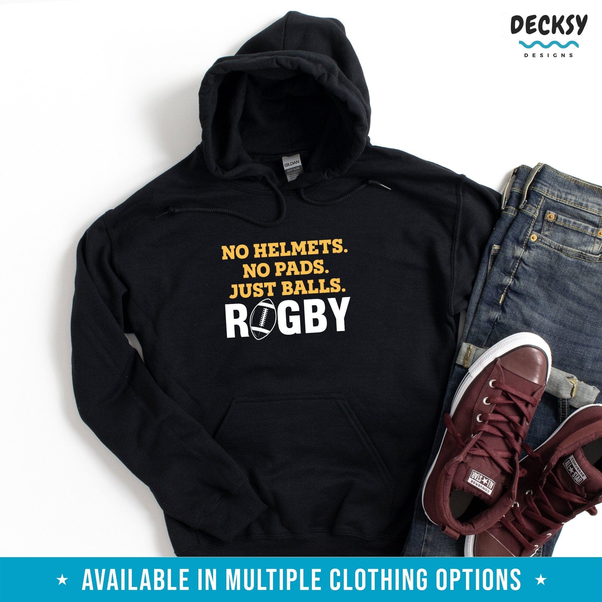 Rugby Shirt, Rugby Player Gift,-Clothing:Gender-Neutral Adult Clothing:Tops & Tees:T-shirts:Graphic Tees-DecksyDesigns