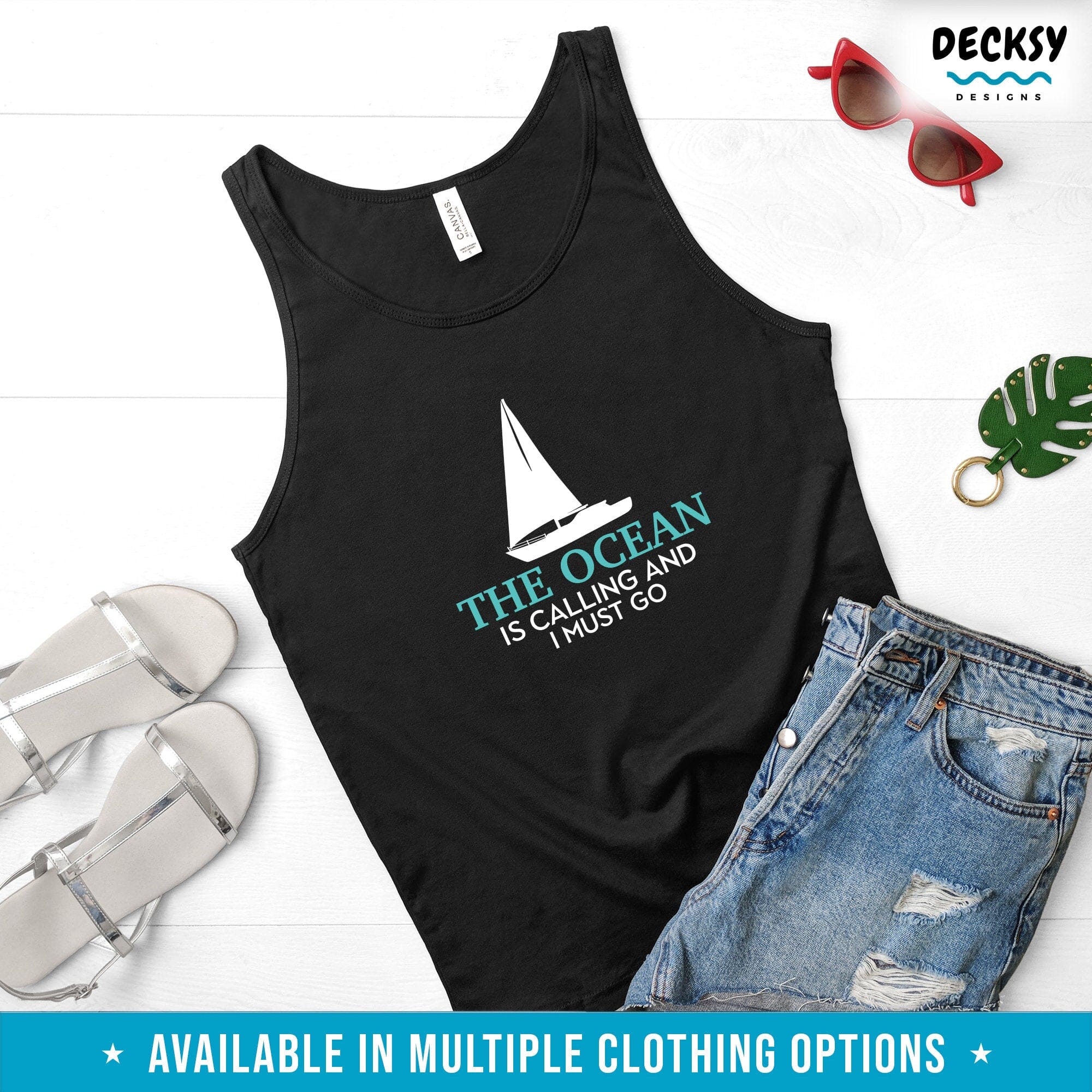 Sailing Shirt, Ocean Gift-Clothing:Gender-Neutral Adult Clothing:Tops & Tees:T-shirts:Graphic Tees-DecksyDesigns