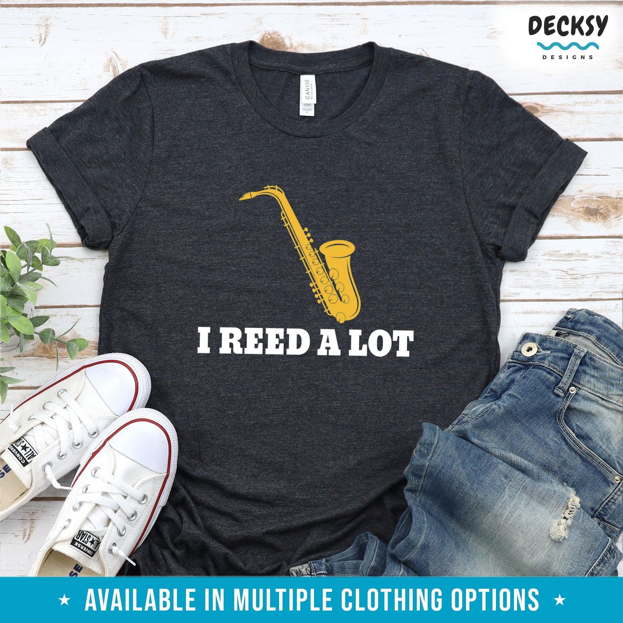 Saxophone Player Tshirt, Gift For Saxophonist-Clothing:Gender-Neutral Adult Clothing:Tops & Tees:T-shirts:Graphic Tees-DecksyDesigns