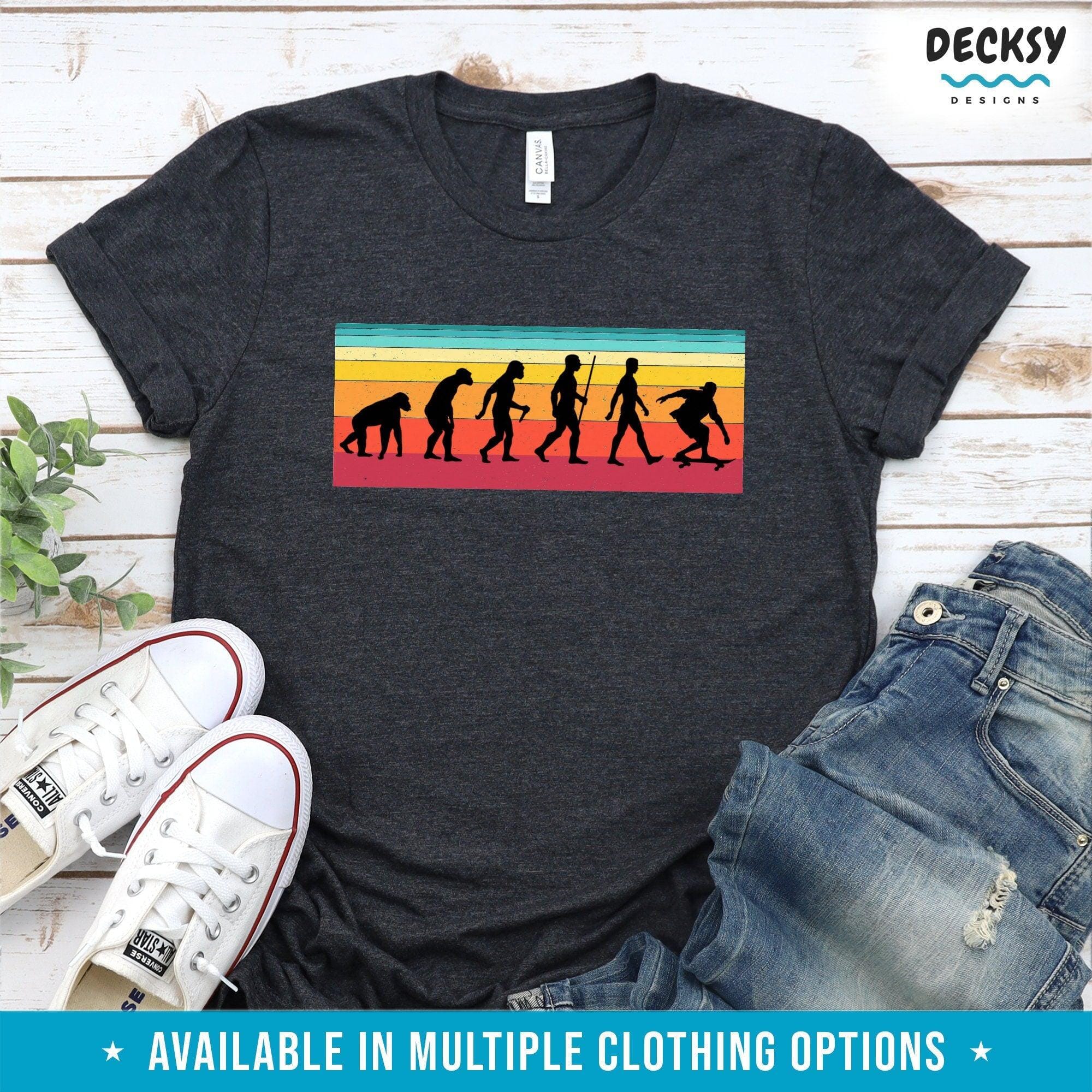 Skateboard Shirt, Gift For Skater-Clothing:Gender-Neutral Adult Clothing:Tops & Tees:T-shirts:Graphic Tees-DecksyDesigns