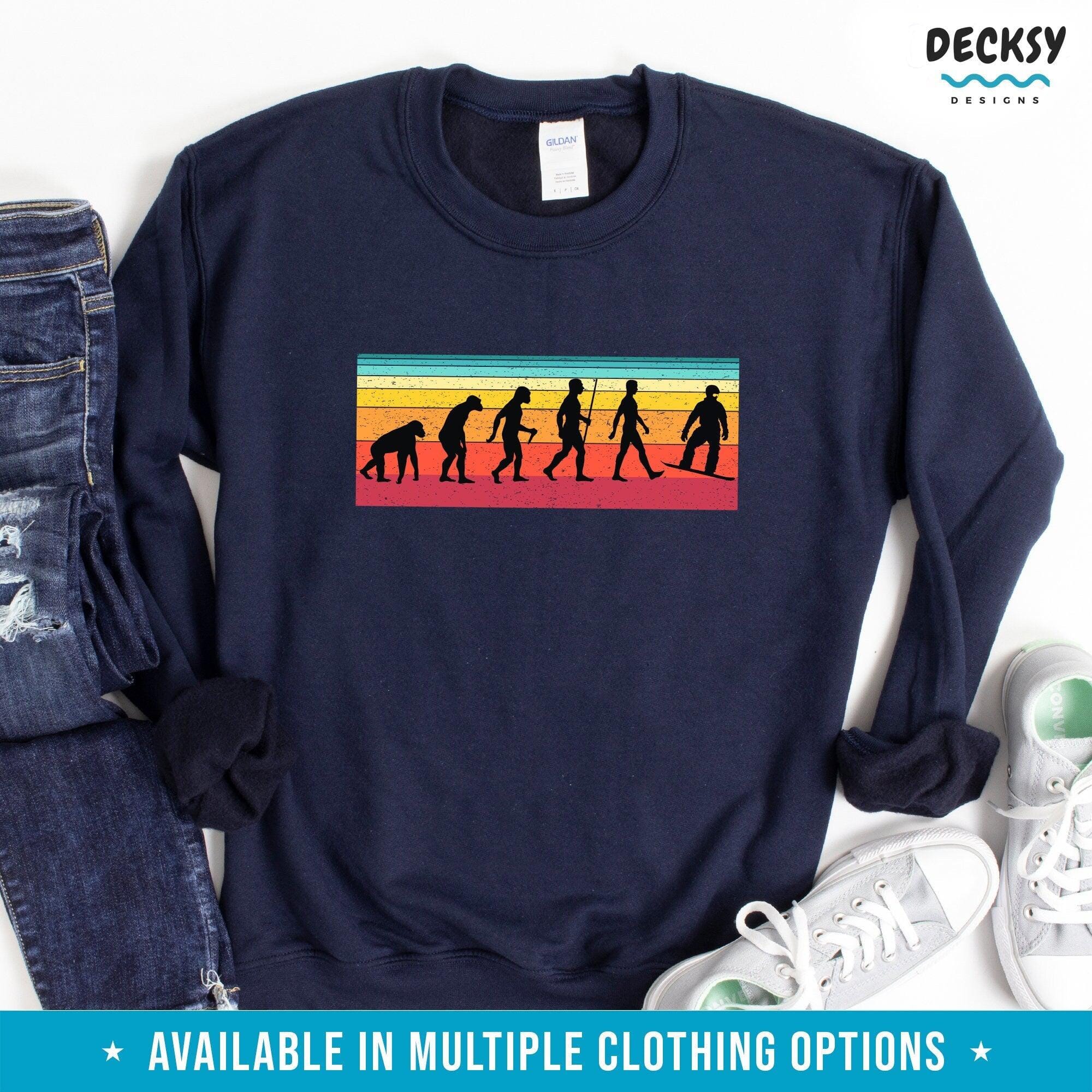 Snowboard Shirt, Gift For Snowboarder-Clothing:Gender-Neutral Adult Clothing:Tops & Tees:T-shirts:Graphic Tees-DecksyDesigns