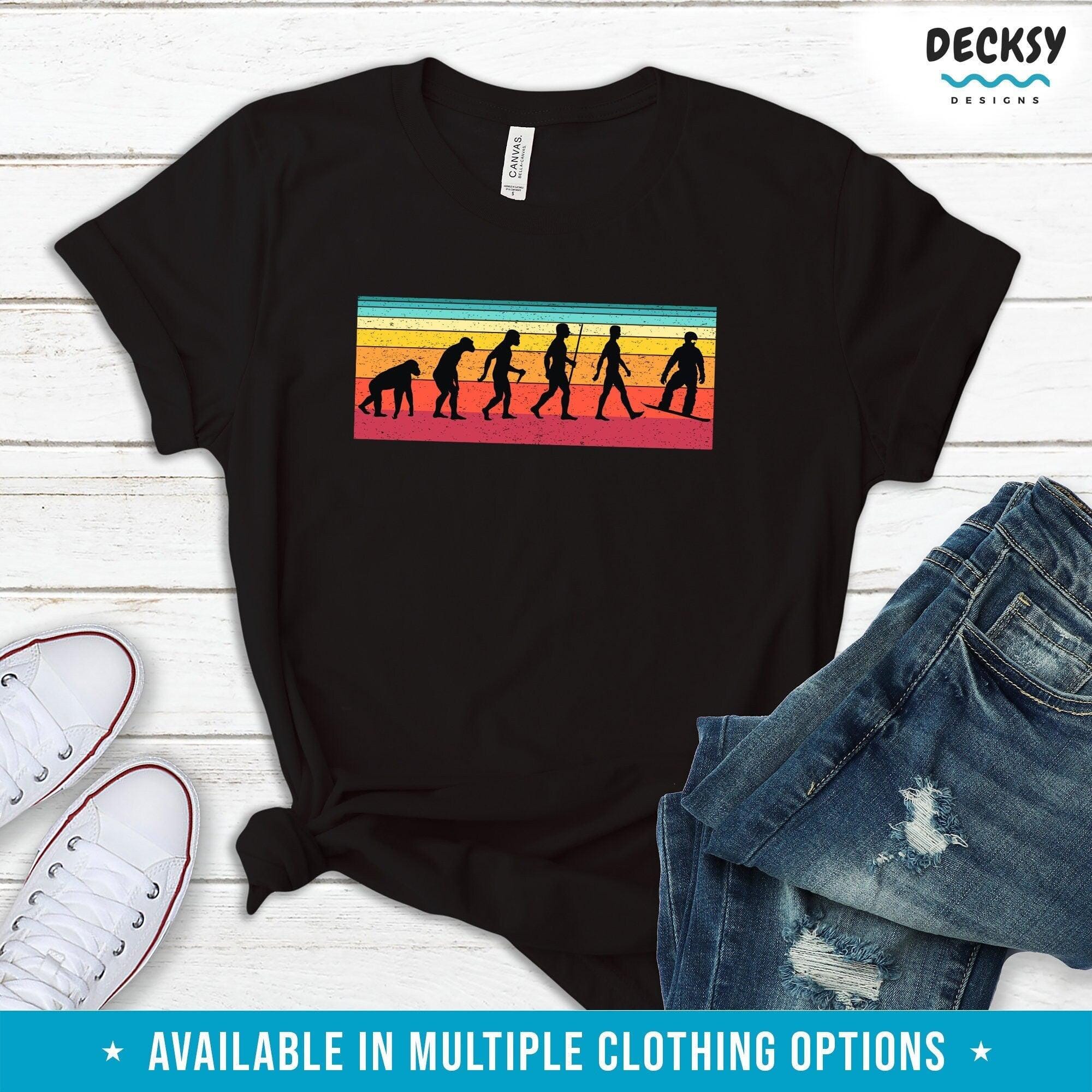 Snowboard Shirt, Gift For Snowboarder-Clothing:Gender-Neutral Adult Clothing:Tops & Tees:T-shirts:Graphic Tees-DecksyDesigns