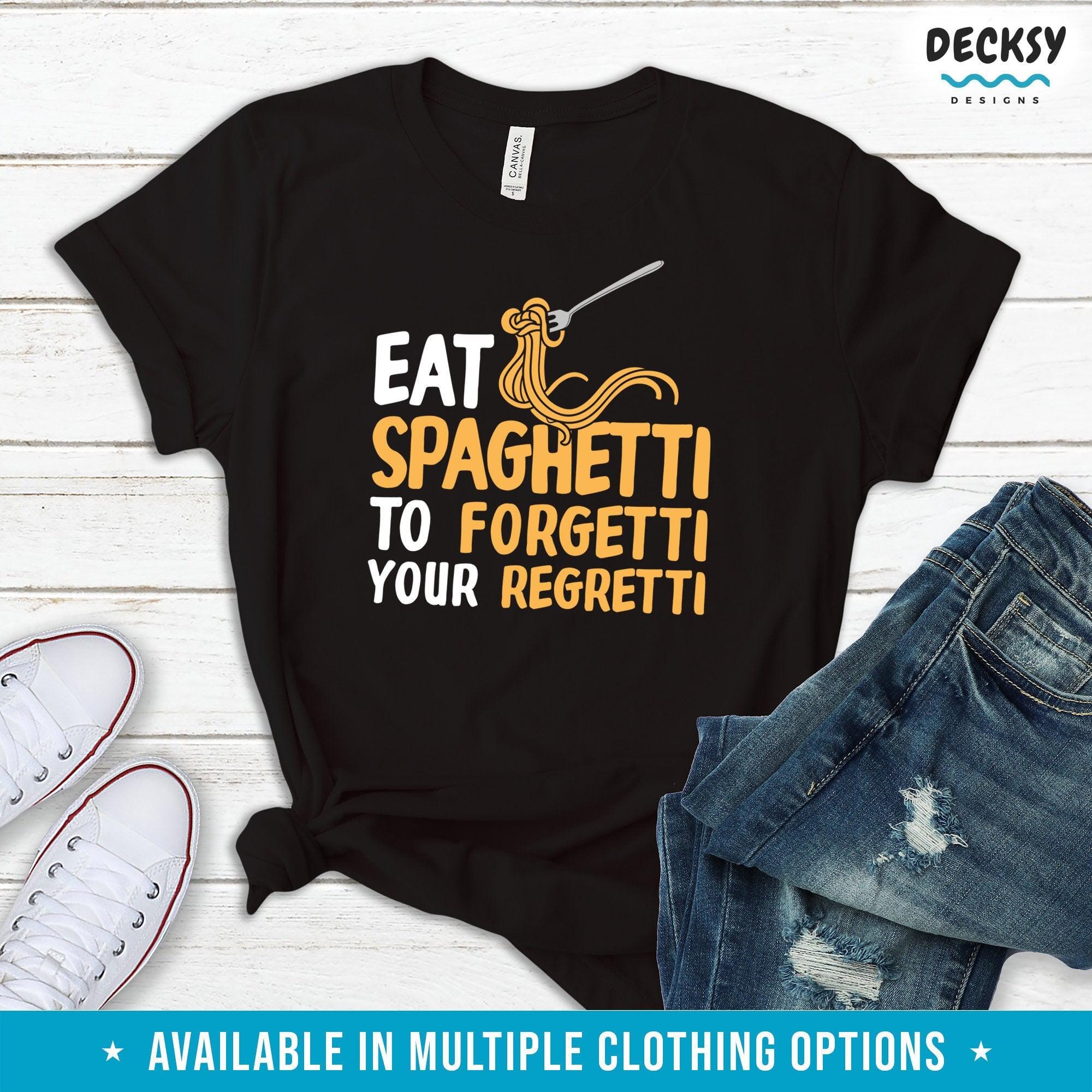 Spaghetti Shirt, Italian Food Lover Gift-Clothing:Gender-Neutral Adult Clothing:Tops & Tees:T-shirts:Graphic Tees-DecksyDesigns