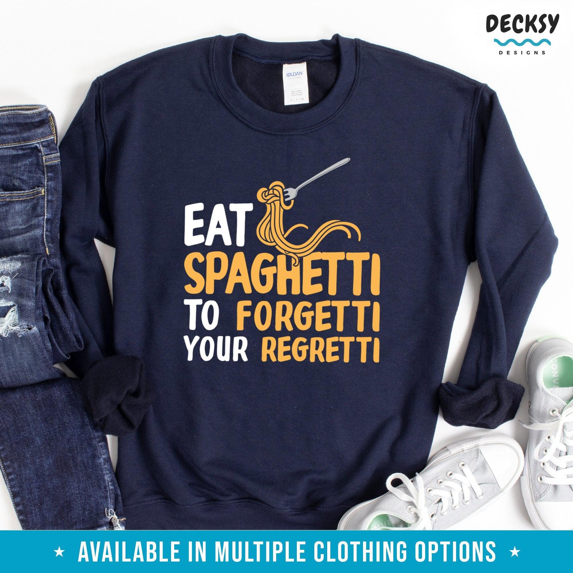 Spaghetti Shirt, Italian Food Lover Gift-Clothing:Gender-Neutral Adult Clothing:Tops & Tees:T-shirts:Graphic Tees-DecksyDesigns