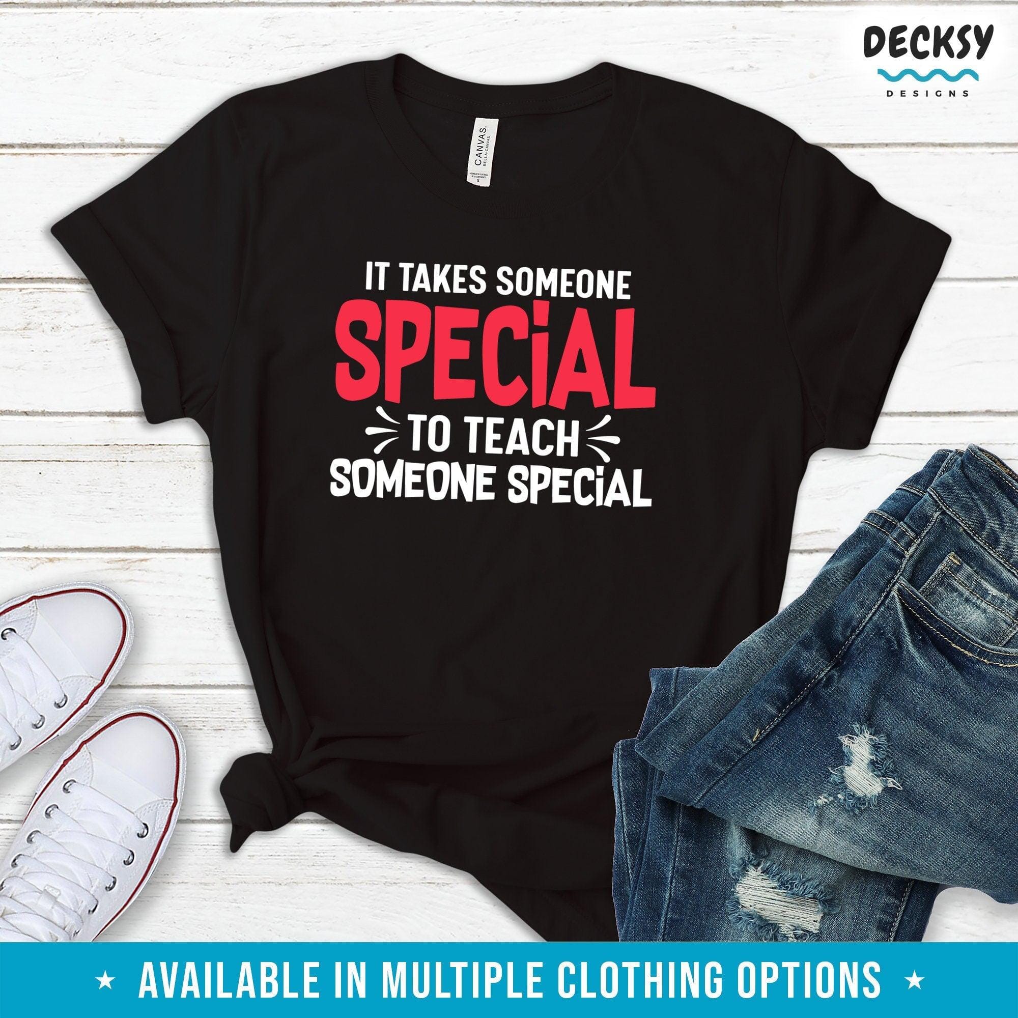 Special Education Teacher Shirt, Christmas Gift Teacher-Clothing:Gender-Neutral Adult Clothing:Tops & Tees:T-shirts:Graphic Tees-DecksyDesigns