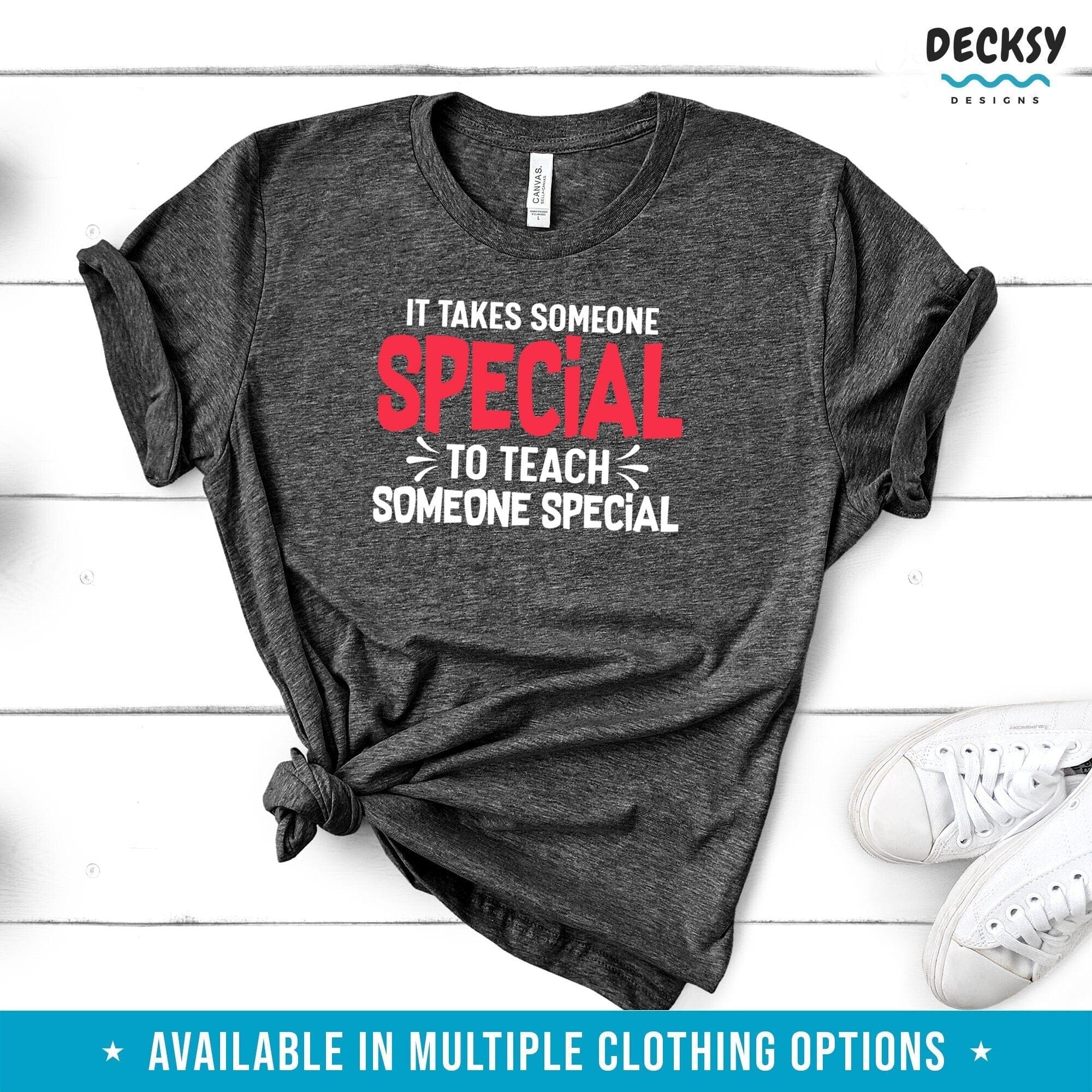 Special Education Teacher Shirt, Christmas Gift Teacher-Clothing:Gender-Neutral Adult Clothing:Tops & Tees:T-shirts:Graphic Tees-DecksyDesigns