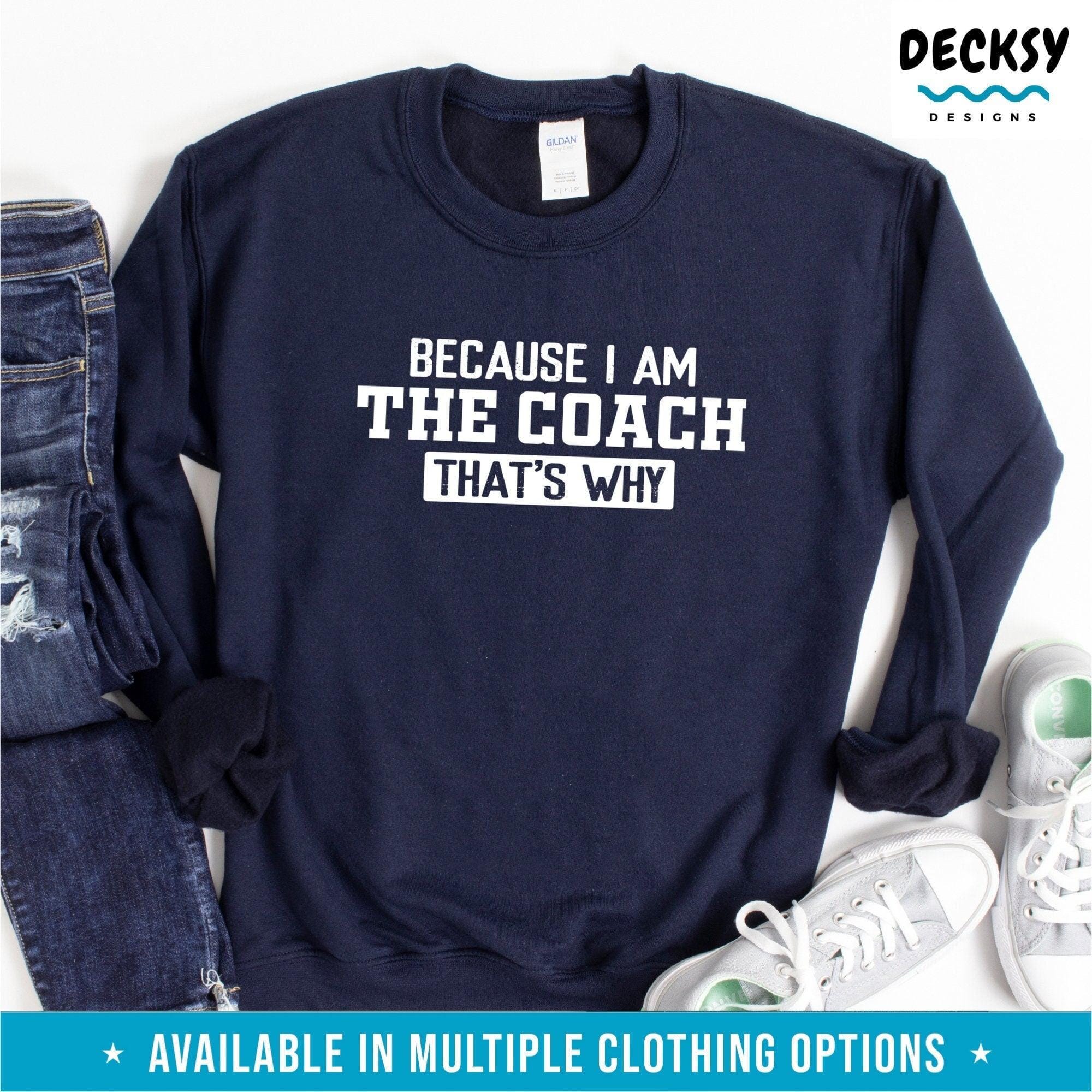 Sports Coach Shirt, Soccer Coach Gift-Clothing:Gender-Neutral Adult Clothing:Tops & Tees:T-shirts:Graphic Tees-DecksyDesigns