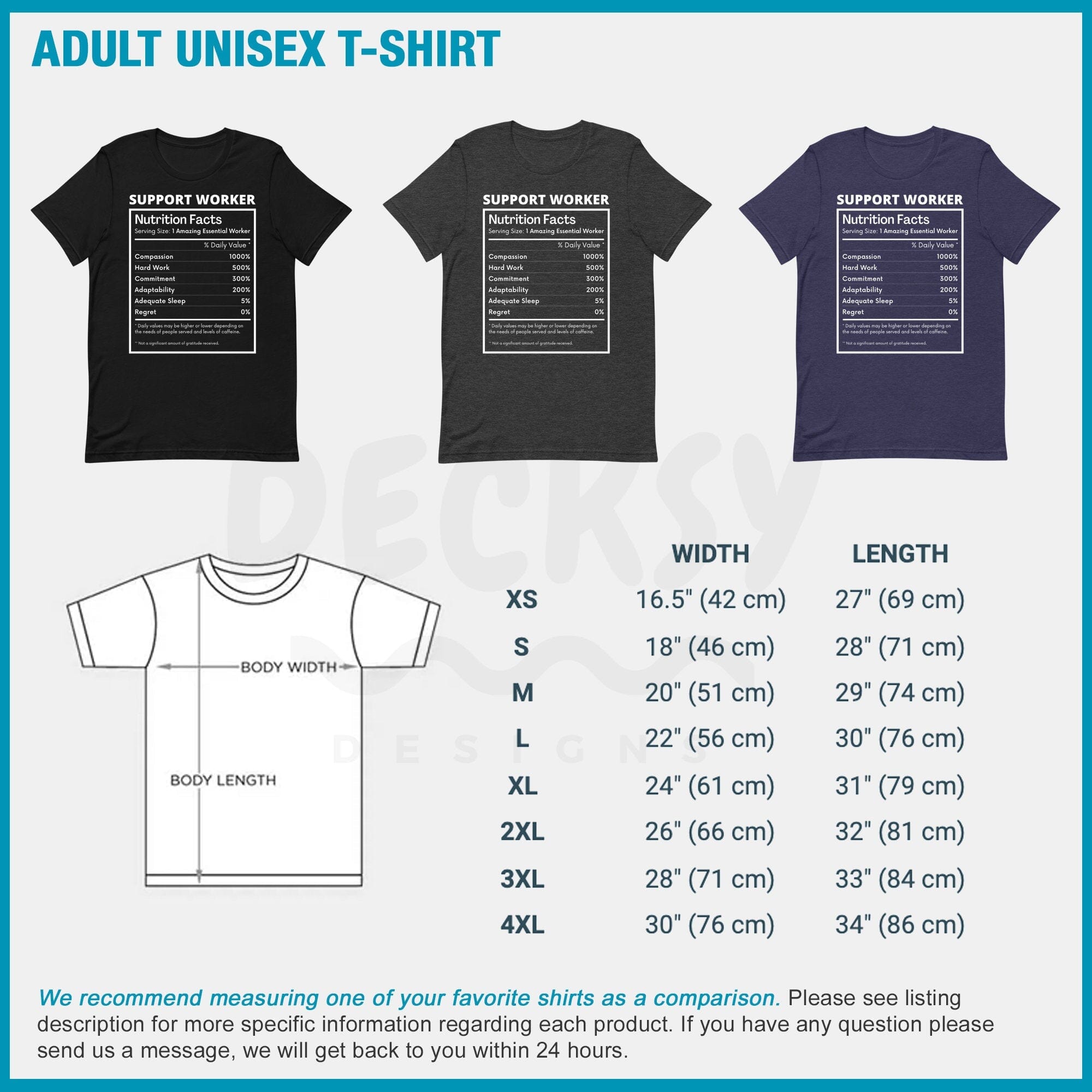 Support Worker Shirt, Social Worker Thank You Gift-Clothing:Gender-Neutral Adult Clothing:Tops & Tees:T-shirts:Graphic Tees-DecksyDesigns