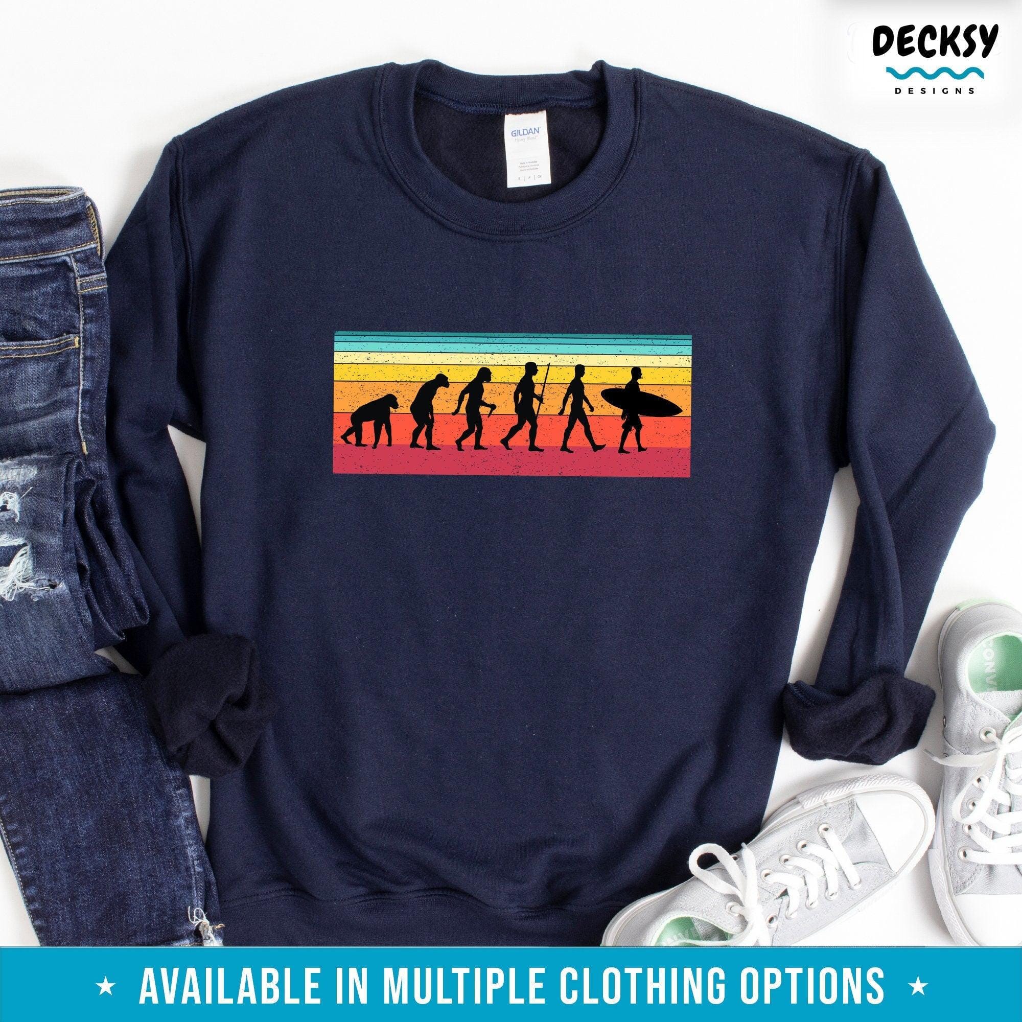 Surfer Tshirt Men, Funny Beach Gift for Him-Clothing:Gender-Neutral Adult Clothing:Tops & Tees:T-shirts:Graphic Tees-DecksyDesigns