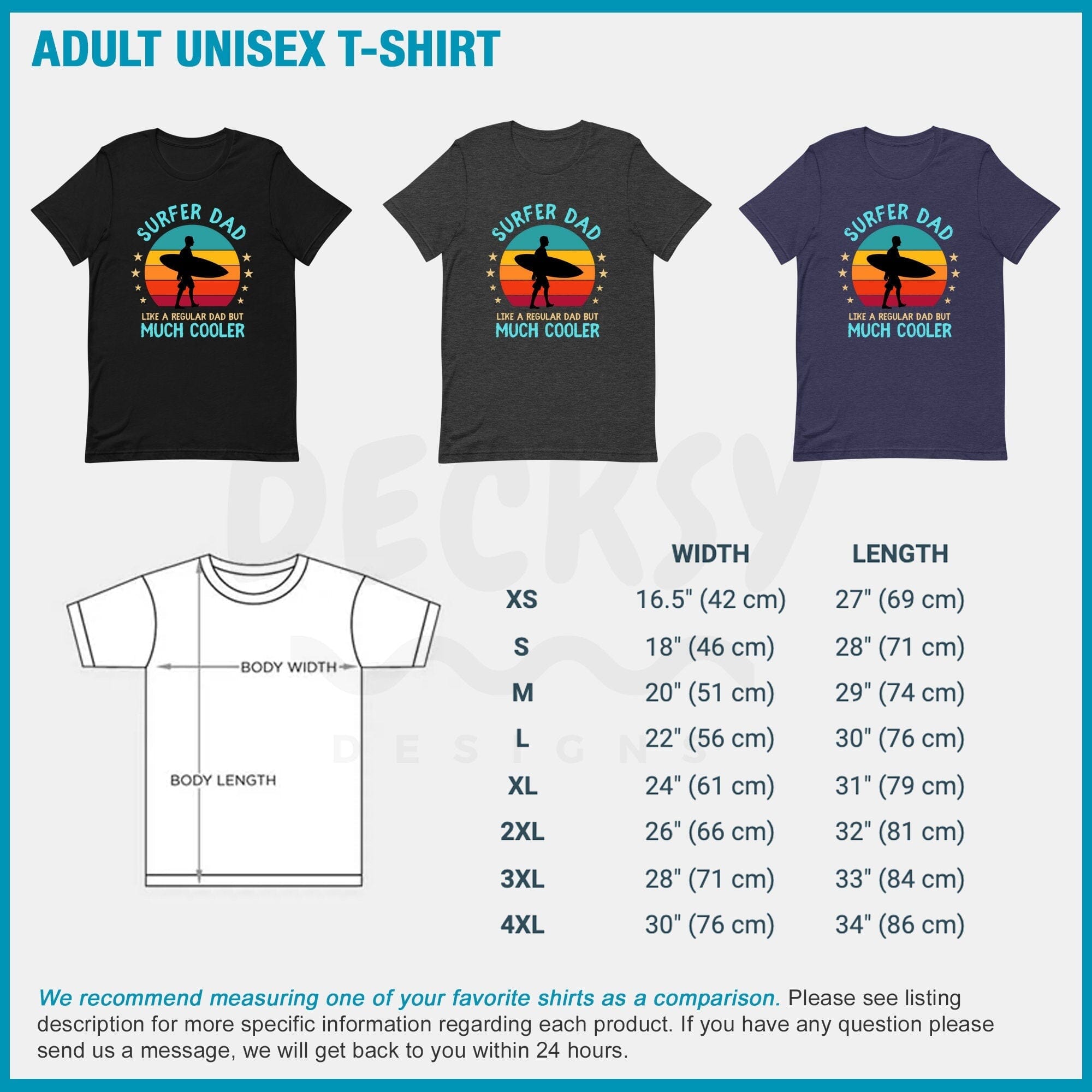 Surfing Dad Shirt, Mens Surfing Gift-Clothing:Gender-Neutral Adult Clothing:Tops & Tees:T-shirts:Graphic Tees-DecksyDesigns