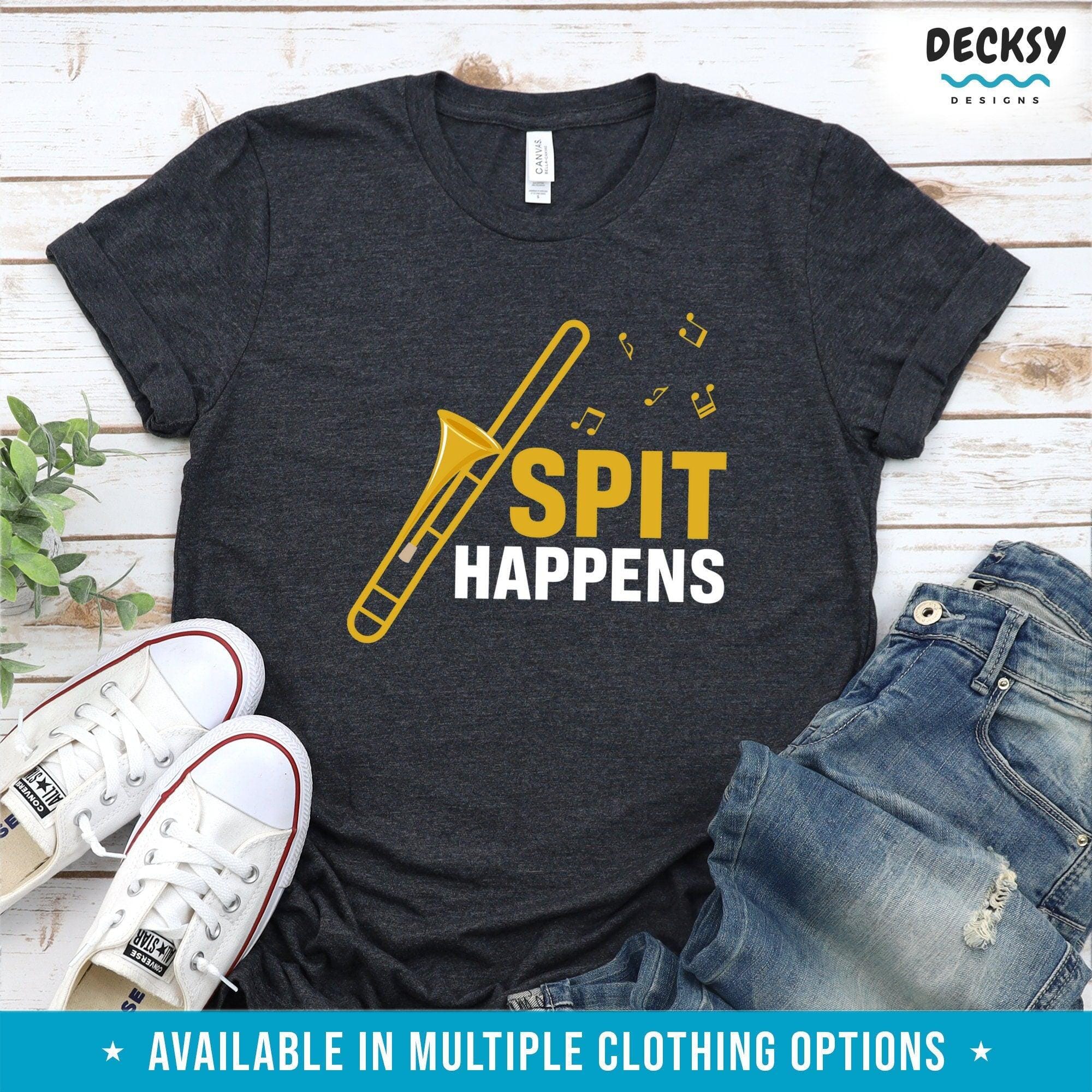 Trombonist Shirt, Trombone Player Gift-Clothing:Gender-Neutral Adult Clothing:Tops & Tees:T-shirts:Graphic Tees-DecksyDesigns