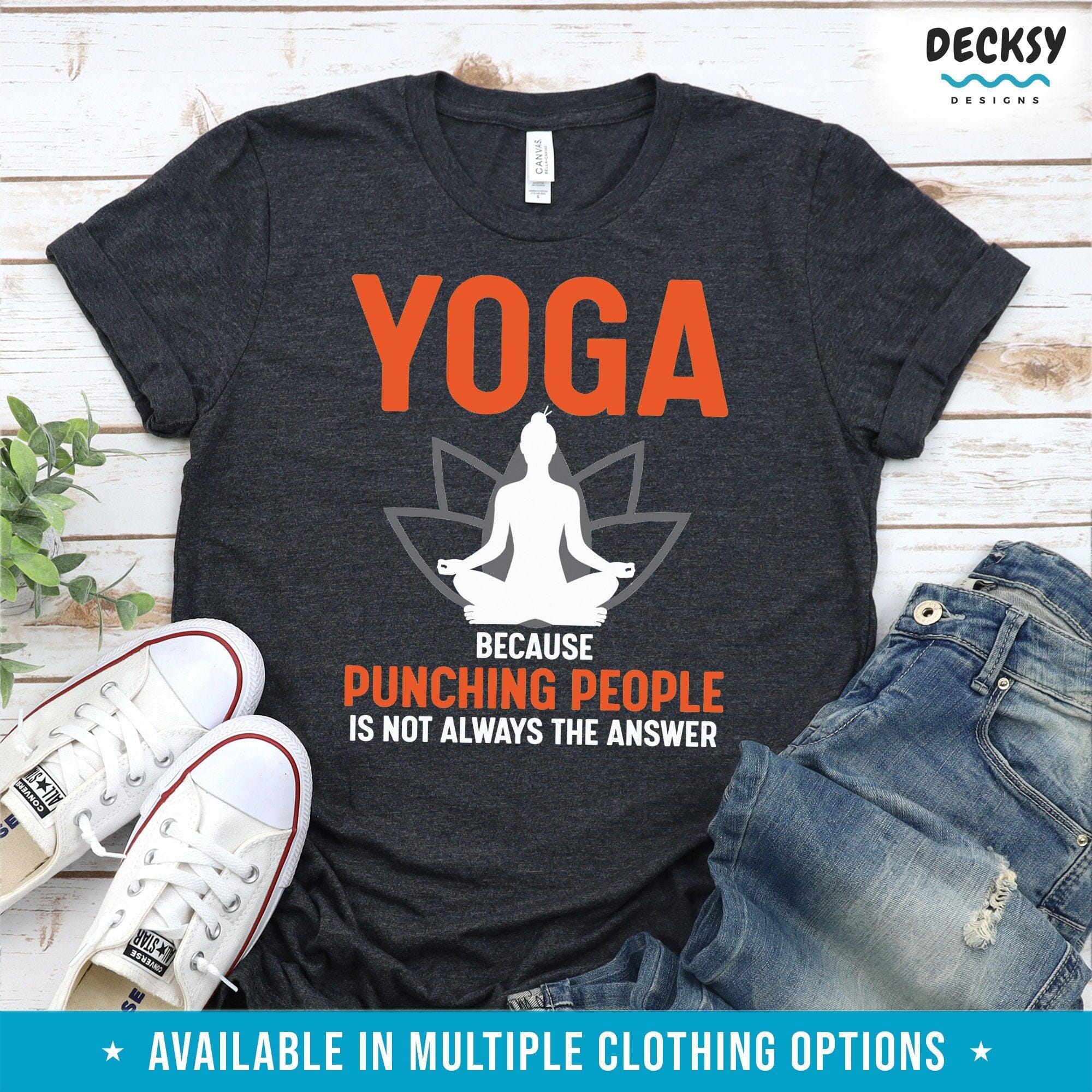 Yoga Shirt, Yogi Gifts-Clothing:Gender-Neutral Adult Clothing:Tops & Tees:T-shirts:Graphic Tees-DecksyDesigns