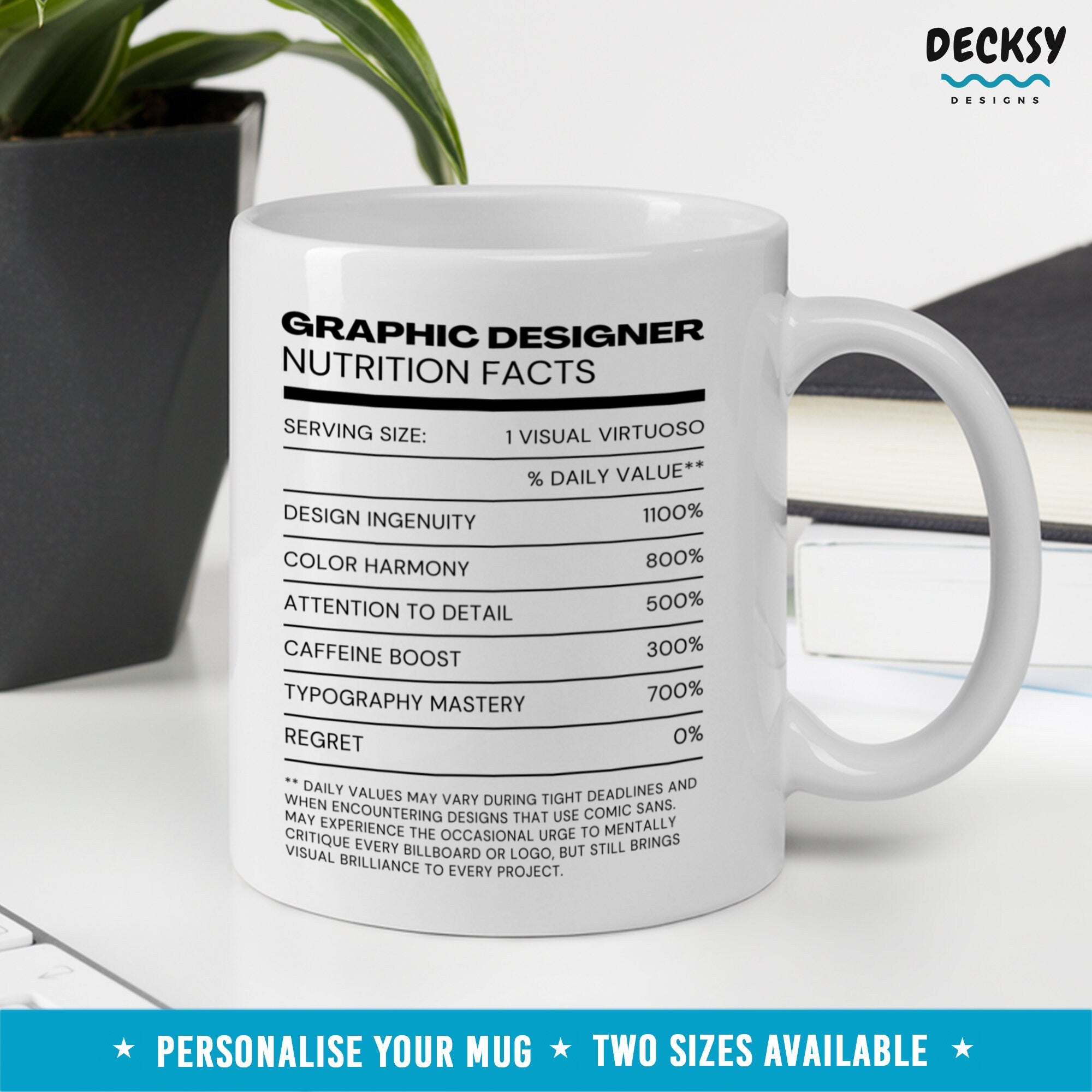 Graphic Designer Mug, Custom Digital Artist Gift, Personalised Illustrator Gift, Design Student Mug, Web Designer Gift, Visual Artist Mug Mugs by DecksyDesigns