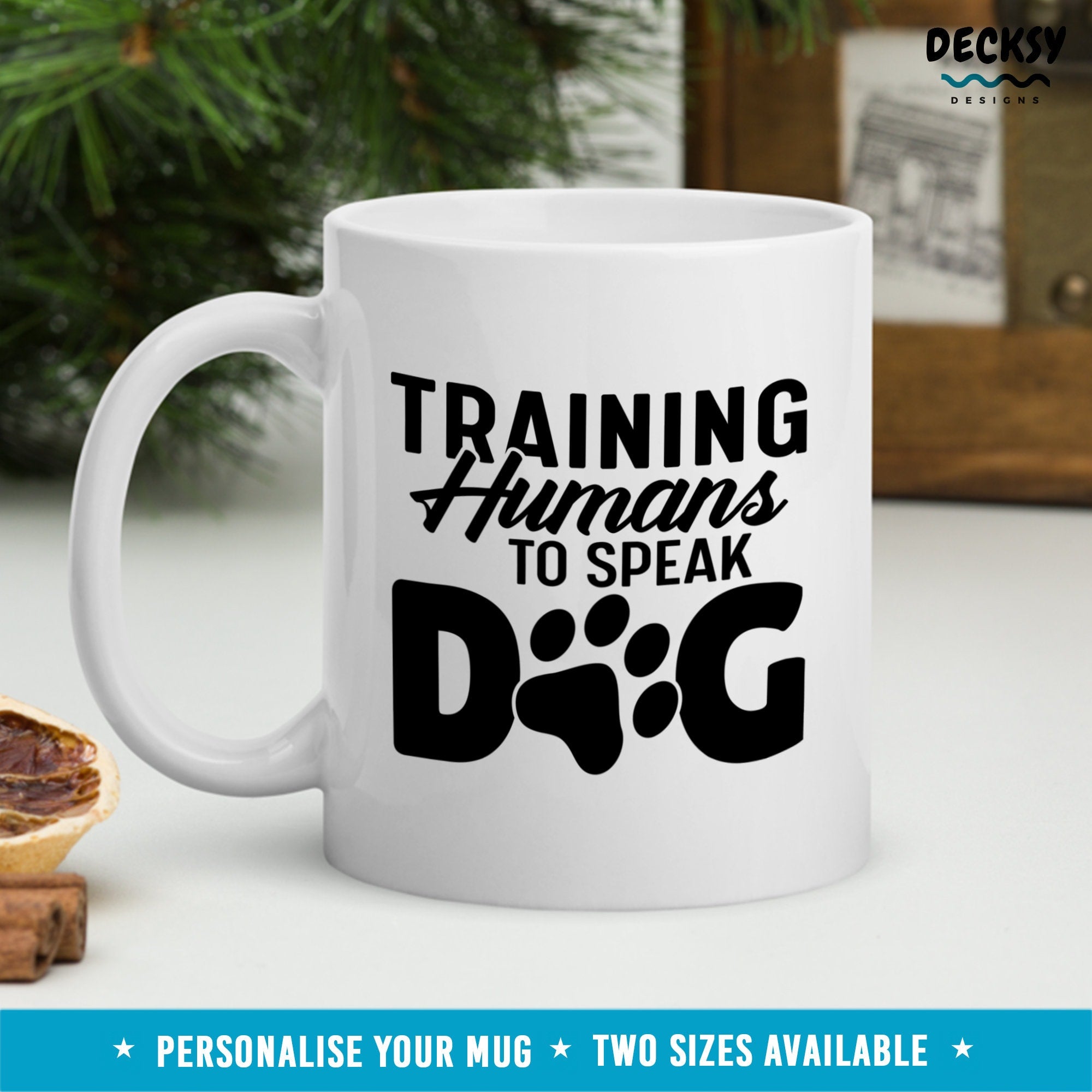 Dog Training Mug, Custom Gift For Dog Trainer, Personalised Dog Coach Mug, Dog Obedience, Thank You Gift for Dog Sitter, Dog Behaviour Mug Mugs by DecksyDesigns