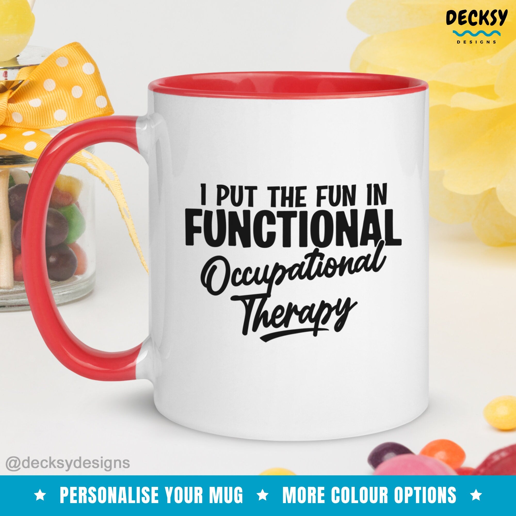 Occupational Therapy Mug, Custom OT Gift, Occupational Therapist Mug, Personalised Ot Mug, Ota Gift For Her, Gift For Occupational Therapist Mugs by DecksyDesigns