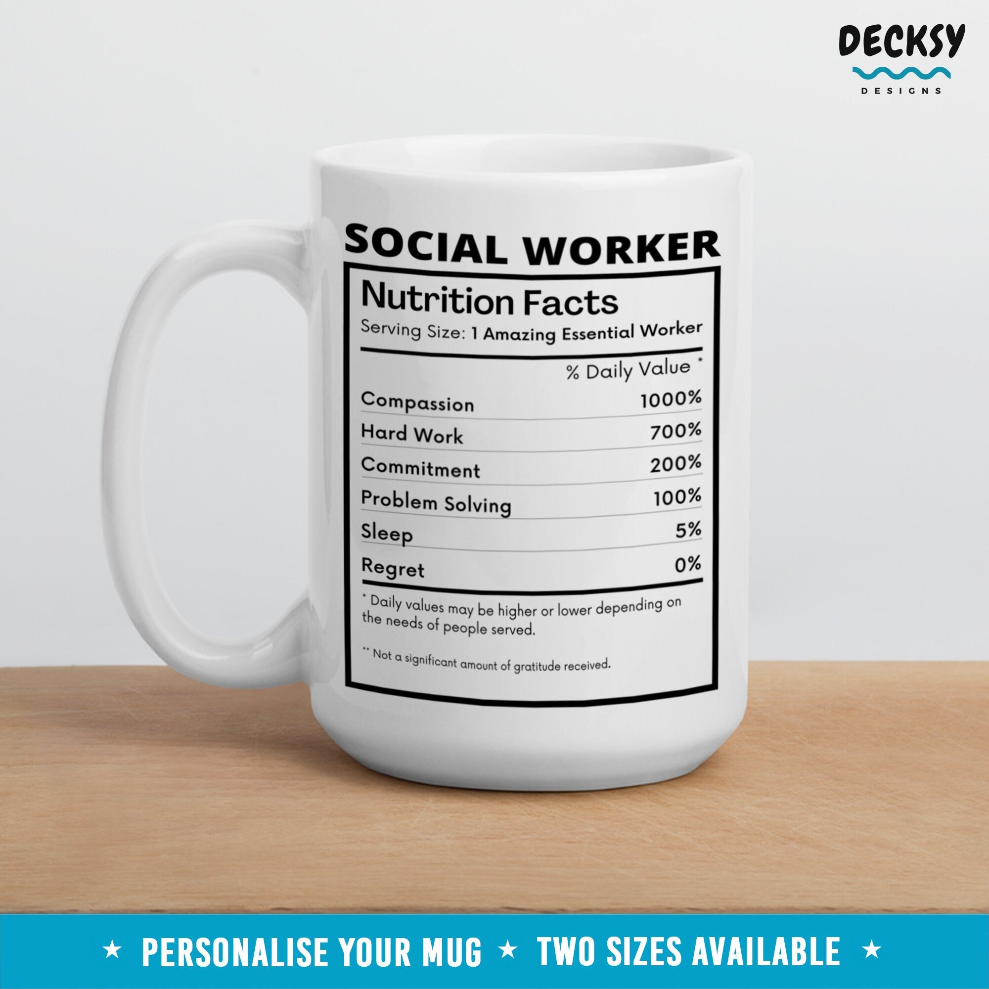 Custom Social Worker Mug, Gift For Social Work, Master of Social Work MSW Graduation Gift, School Social Work, Case Worker Appreciation Gift Mugs by DecksyDesigns
