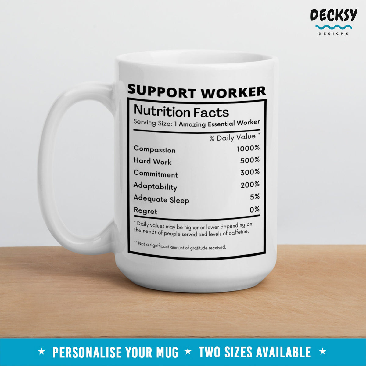 Support Worker Mug, Custom Thank You Gift For Support Worker, Case Worker Gift, Social Work Mug, PSW Appreciation Gift, Caregiver Gift Idea Mugs by DecksyDesigns
