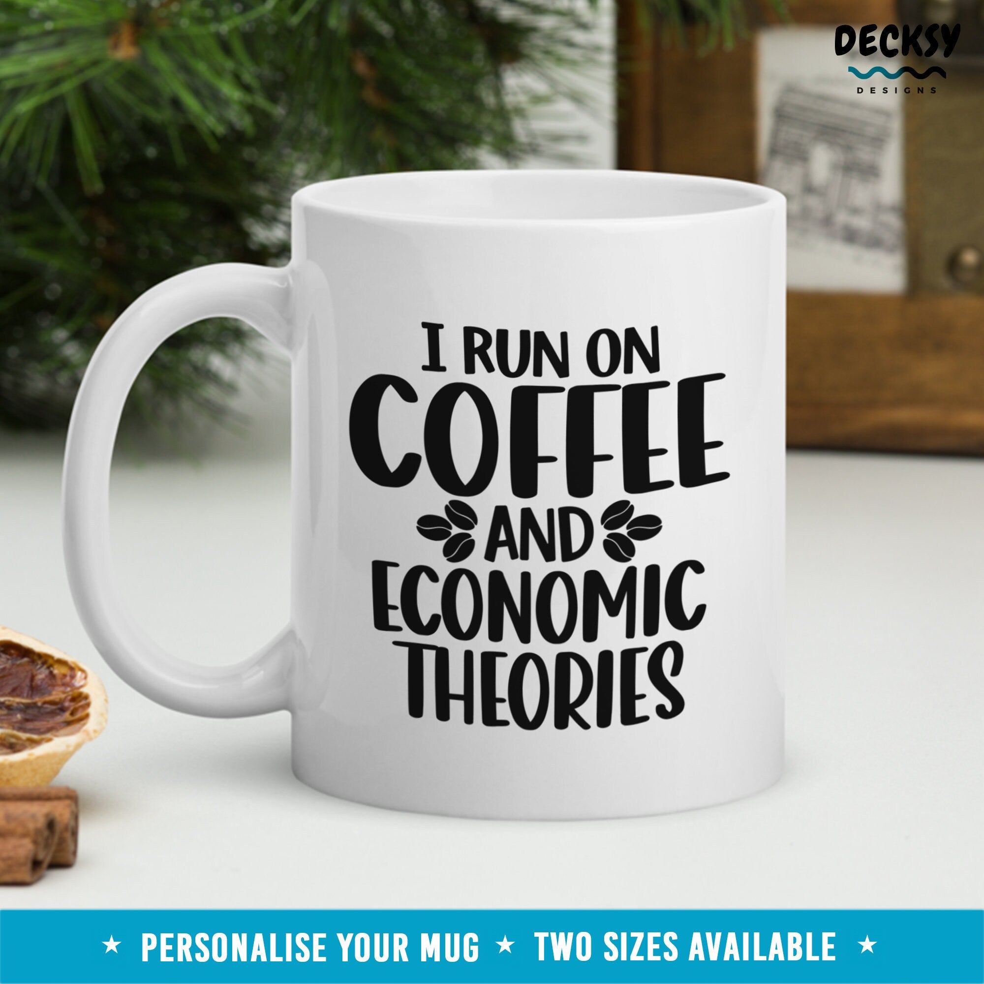 Economist Mug, Custom Economics Teacher Gift, Economics Student Coffee Cup, Gift From Grad Squad 2023, College University Professor Gifts Mugs by DecksyDesigns